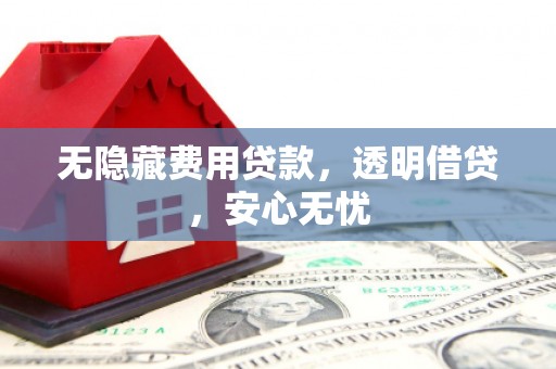 伍家岗无隐藏费用贷款，透明借贷，安心无忧