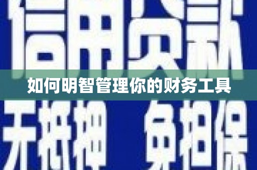 伍家岗如何明智管理你的财务工具