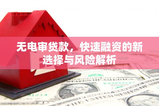 伍家岗无电审贷款，快速融资的新选择与风险解析
