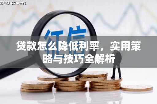 伍家岗贷款怎么降低利率，实用策略与技巧全解析