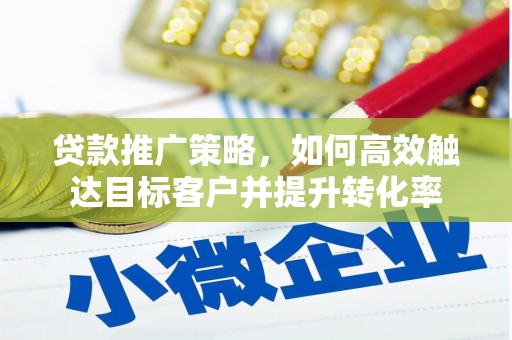 伍家岗贷款推广策略，如何高效触达目标客户并提升转化率