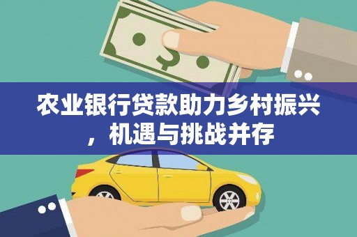 伍家岗农业银行贷款助力乡村振兴，机遇与挑战并存