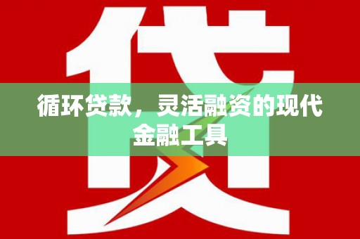 伍家岗循环贷款，灵活融资的现代金融工具