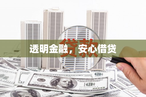 伍家岗透明金融，安心借贷